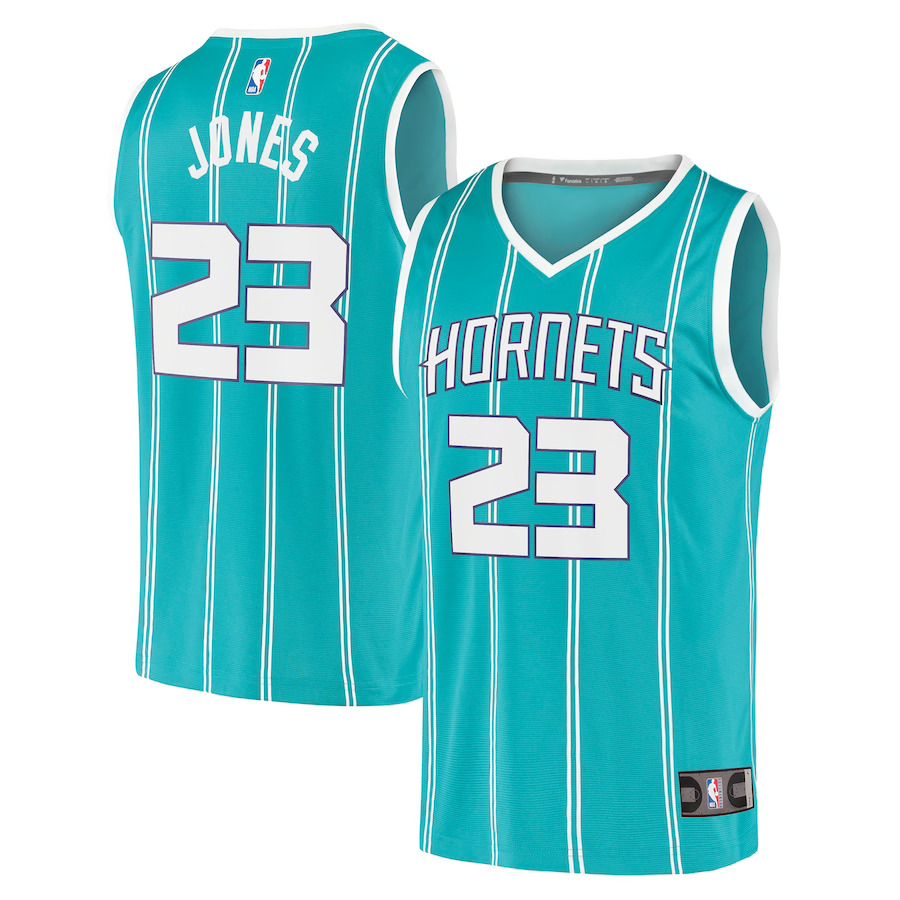 Men Charlotte Hornets #23 Kai Jones Fanatics Branded Teal Fast Break Replica NBA Jersey->customized nba jersey->Custom Jersey